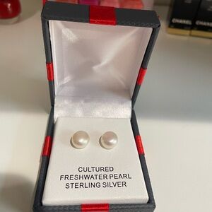 NWT Earrings Cultured Freshwater Pearl Jewelry Sterling Silver